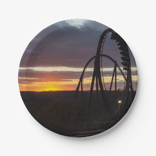 Wildfire Sunset Papieren Bordje (Voorkant)