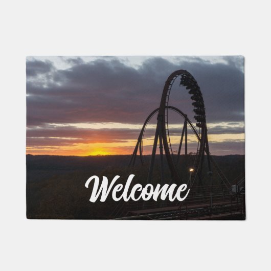 Wildfire Sunset Welcome Doormat Deurmat (Voorkant)