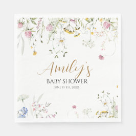 Wildfloral Girls Baby shower Servet