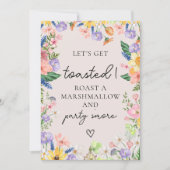 Wildflow Roast a Marshmallow en Party S'more Kaart (Voorkant)
