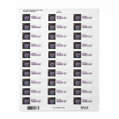 Wildflower 10 Wit Retour Adres Label (Full Sheet)