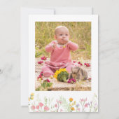 Wildflower 1e verjaardag Little Miss ONEderful Kaart (Achterkant)