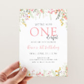 Wildflower 1e verjaardag Little Miss ONEderful Kaart