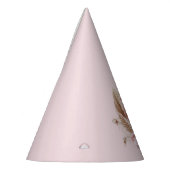 Wildflower 1e verjaardag roze feesthoedjes (Links)