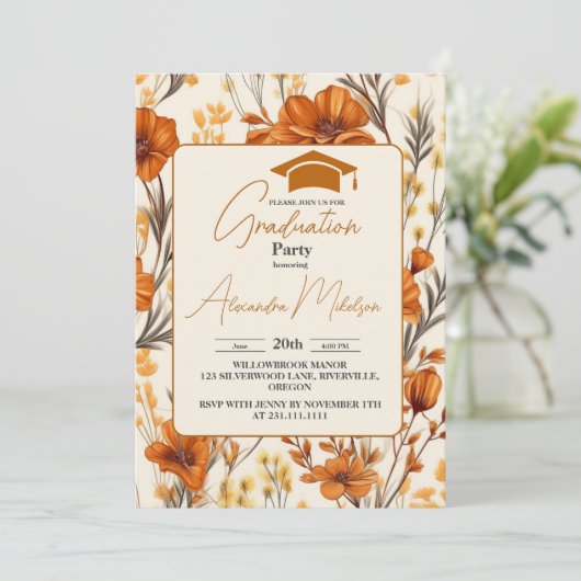 Wildflower 2024 Afstuderen Kaart (Staand voorkant)