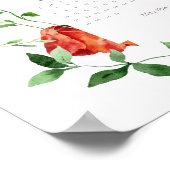 Wildflower 2024 Volledig Jaar Motivatie Kalender Poster (Hoek)