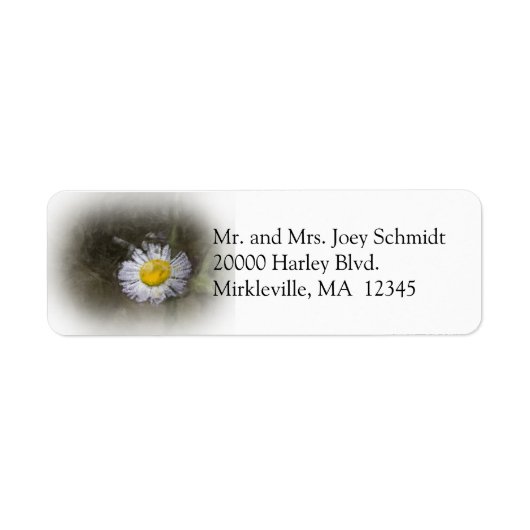 Wildflower 2 Retour-adreslabel Etiket (Voorkant)