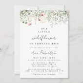 Wildflower 2e verjaardag kaart (Voorkant)