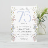 Wildflower 75e Jubileum Kaart (Staand voorkant)