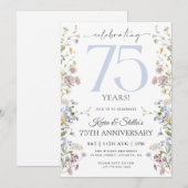 Wildflower 75e Jubileum Kaart (Voorkant / Achterkant)