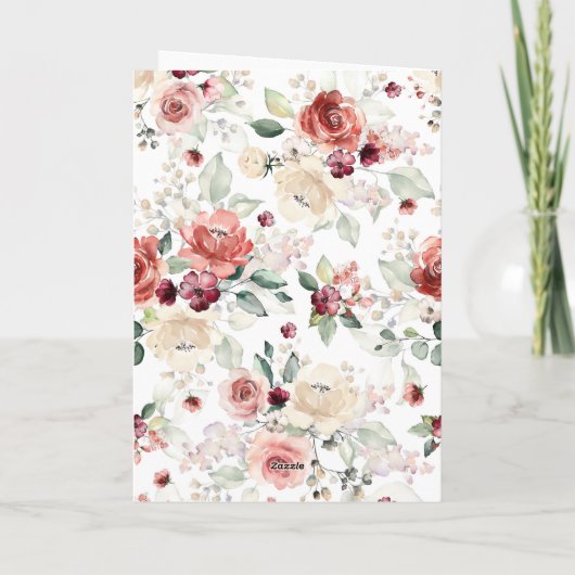 Wildflower 7e verjaardag kaart (Achterkant)