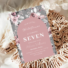 Wildflower 7e verjaardag kaart