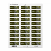 Wildflower 9 Retour-adreslabel Etiket (Full Sheet)