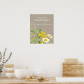 Wildflower Aangepast Vrijgezellenfeest Poster (Keuken)