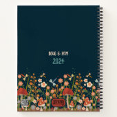 Wildflower Aangepaste fotonaam Datum Bucket List Notitieboek (Achterkant)