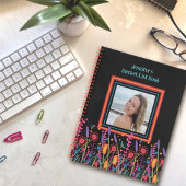 Wildflower Aangepaste fotonaam Datum Bucket List Notitieboek