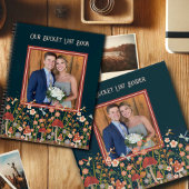 Wildflower Aangepaste fotonaam Datum Bucket List Notitieboek