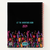 Wildflower Aangepaste fotonaam Datum Bucket List Notitieboek (Achterkant)