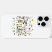Wildflower aangepaste naam Case-Mate iPhone case (Achterkant (horizontaal))