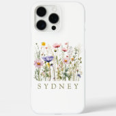 Wildflower aangepaste naam Case-Mate iPhone case (Achterkant)