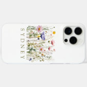 Wildflower aangepaste naam Case-Mate iPhone case (Achterkant (horizontaal))