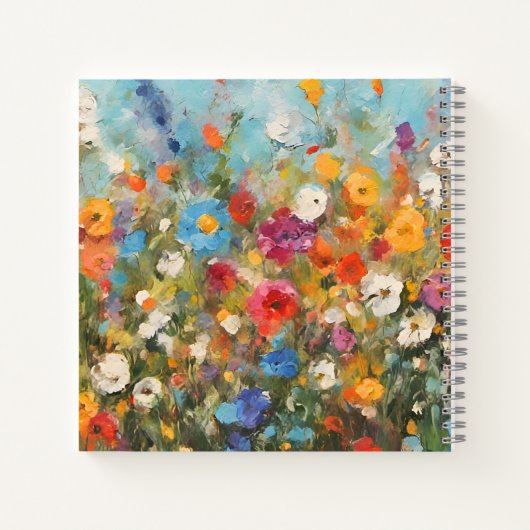 Wildflower Aangepaste Naam Dankbaarheid Journaal Notitieboek (Achterkant)