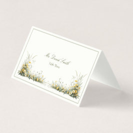  Wildflower Aangepaste Tabelnummertenten Kaart