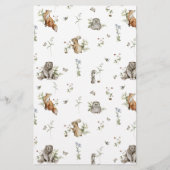 Wildflower Aardbei Baby shower Ouderadvies Flyer (Achterkant)