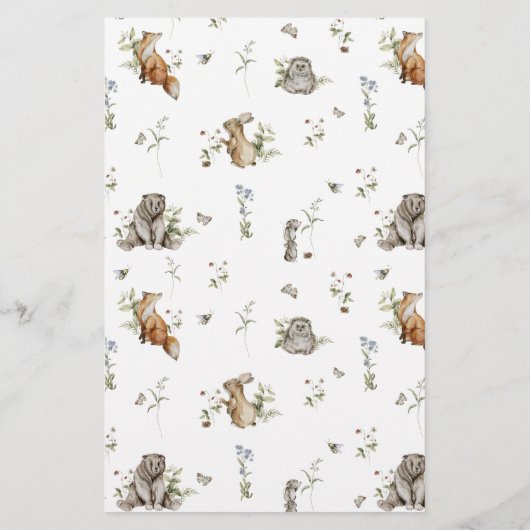 Wildflower Aardbei Baby shower Ouderadvies Flyer (Achterkant)