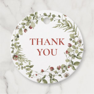 Wildflower Aardbei Summer Dank u Baby shower Bedankjes Labels