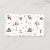 Wildflower Aardbei Zomer Douche Luier Raffle Visitekaartje (Achterkant)