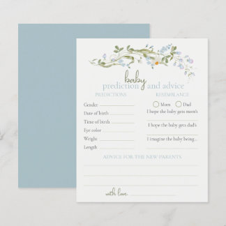 Wildflower Advice and Predictions Baby Shower