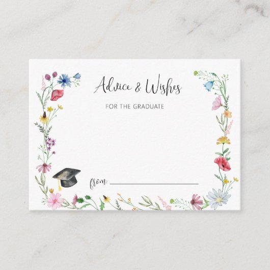 Wildflower Advies Afstuderen Informatiekaartje (Voorkant)