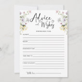 Wildflower advies en wensen voor de bruid Kaart (Voorkant)