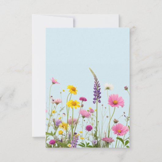 Wildflower Afstuderen Arch Foto Elegant Dank u Bedankkaart (Achterkant)