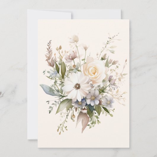 Wildflower Afstuderen Boho Land Bloemen Kaart (Achterkant)