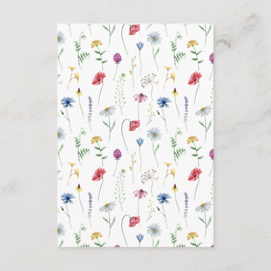 Wildflower Afstuderen college fonds Informatiekaartje (Achterkant)