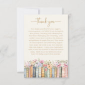 Wildflower Afstuderen Dank u kaart (Voorkant)