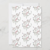 Wildflower Afstuderen Foto Aankondiging (Achterkant)