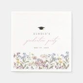 Wildflower Afstuderen Papier Papier servetten Bloe (Voorkant)