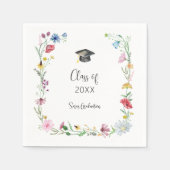 Wildflower Afstuderen Servet (Voorkant)