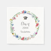 Wildflower Afstuderen Servet (Voorkant)