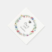 Wildflower Afstuderen Servet (Hoek)