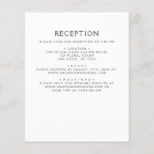 Wildflower All in One Boho Huwelijksuitnodiging (Achterkant)