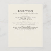 Wildflower Alles in één kleurrijke huwelijksuitnod (Achterkant)