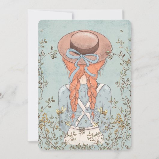 Wildflower Anne van Green Gables Verjaardag Kaart (Achterkant)