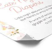 Wildflower Arch Baby in Bloom Late Night Luiers Poster (Hoek)