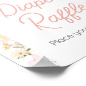 Wildflower Arch Baby in Bloom Luier Raffle Poster (Hoek)