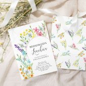 Wildflower Arch bridesmaids Luncheon Kaart