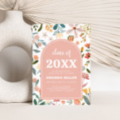 Wildflower Arch Graduation Party Uitnodiging